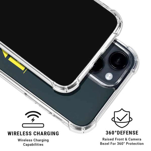 NBA Utah Jazz Standard - Black iPhone 14 Clear Case
